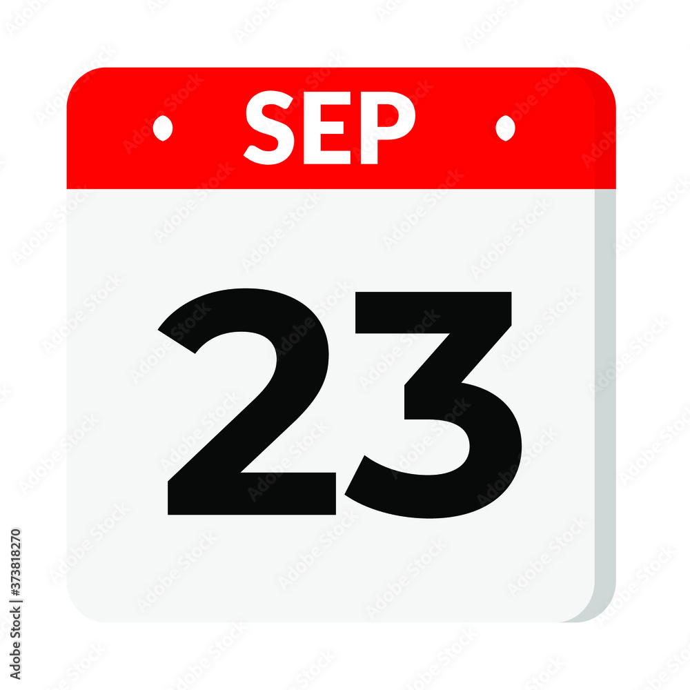 23 September calendar icon 23 September calendar icon