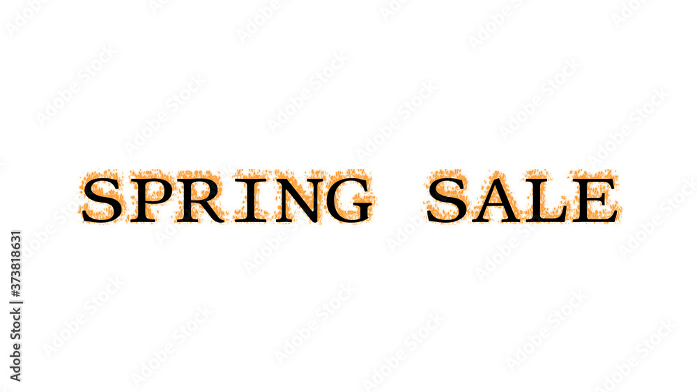 Spring Sale fire text effect white isolated background. animated text effect with high visual impact. letter and text effect. Spring Sale fire text effect white isolated background. animated text effect with high visual impact. letter and text effect.
