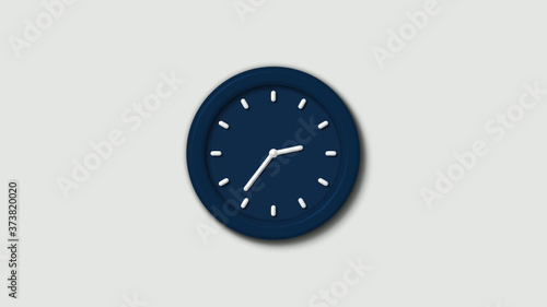 12 hours counting down 3d wall clock icon on white background