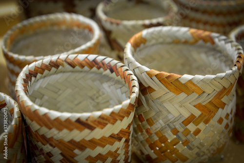 Vászonkép vegetable fiber handicraft made by Guaranis