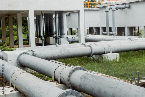 Water pipe in water treatment plant