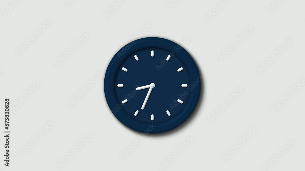 Amazing aqua dark counting down clock icon on white background,12 hours clock icon Amazing aqua dark counting down clock icon on white background,12 hours clock icon