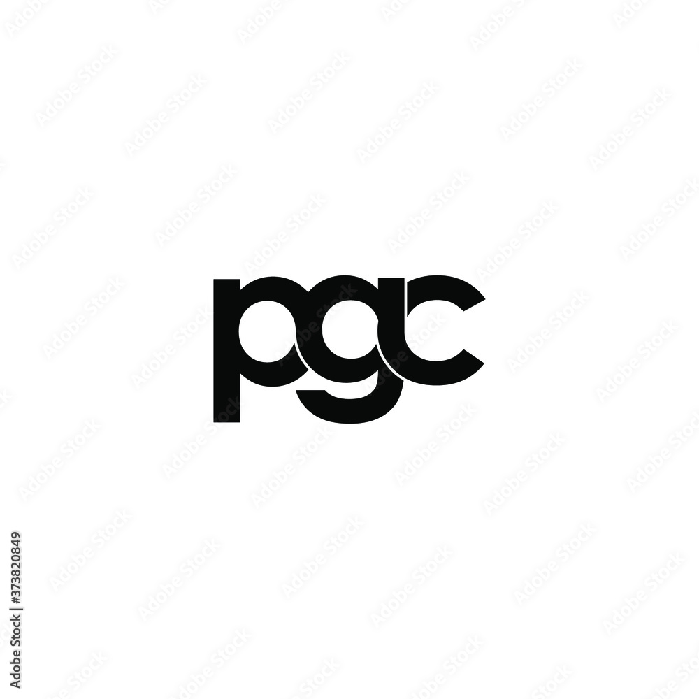 pgc letter original monogram logo design pgc letter original monogram logo design