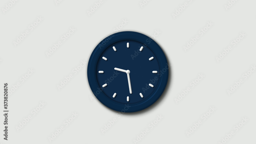 Amazing aqua dark counting down clock icon on white background,12 hours clock icon Amazing aqua dark counting down clock icon on white background,12 hours clock icon