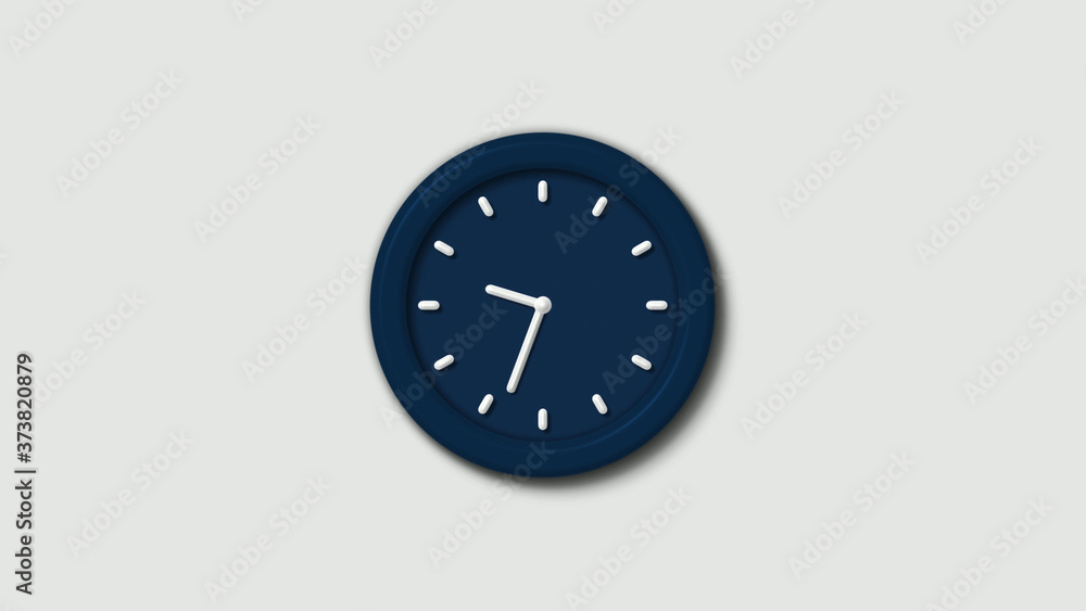 Amazing aqua dark counting down clock icon on white background,12 hours clock icon Amazing aqua dark counting down clock icon on white background,12 hours clock icon