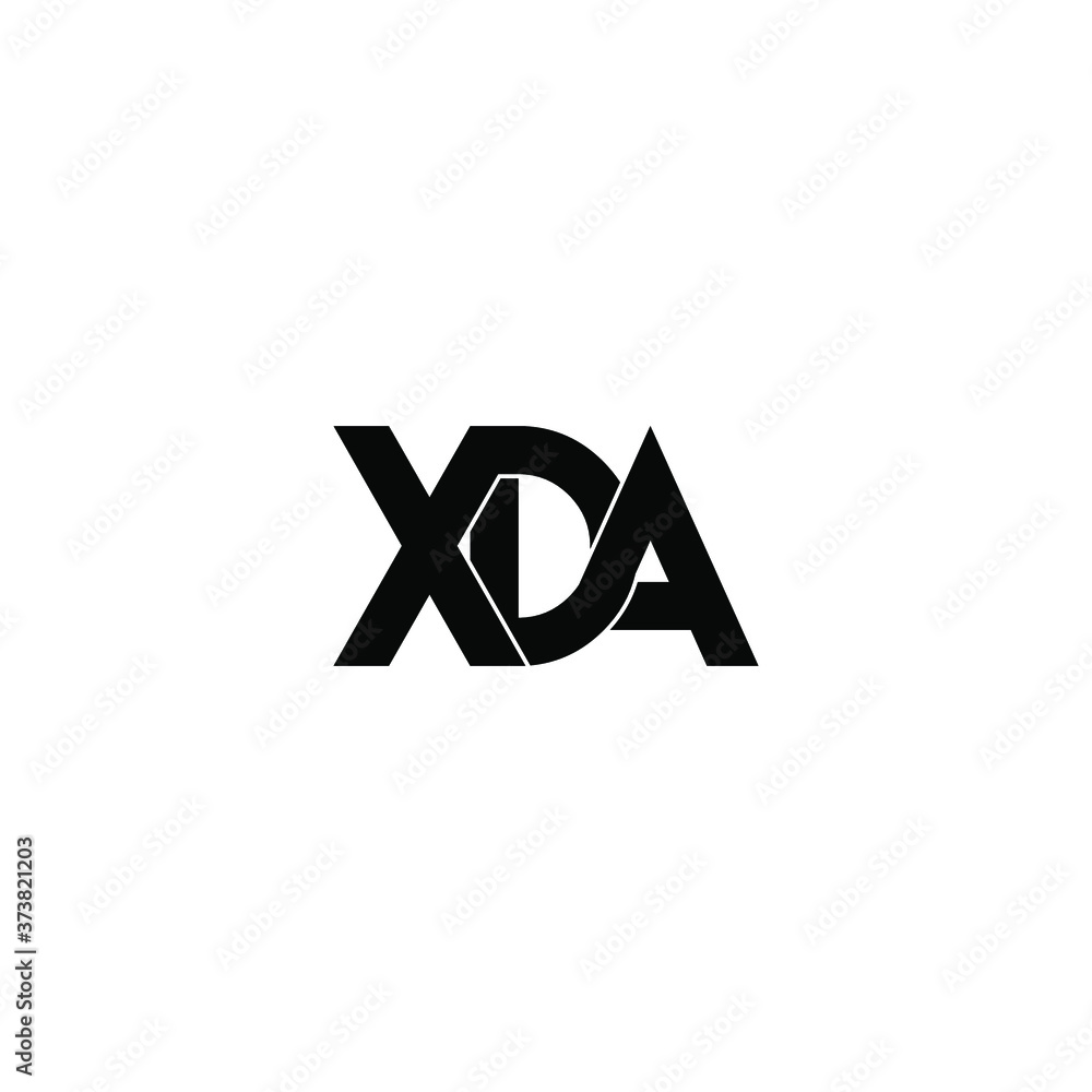 xda letter original monogram logo design xda letter original monogram logo design