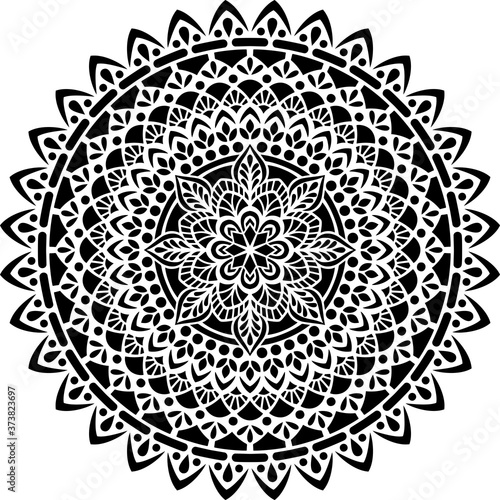 Mandala Pattern Stencil doodles sketch