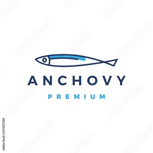 anchovy logo vector icon illustration