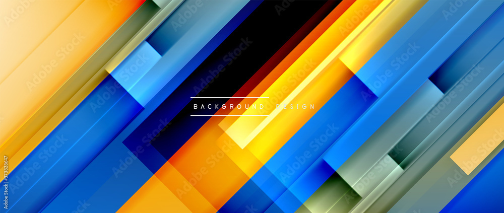 Dynamic lines on fluid color gradient. Trendy geometric abstract background for your text, logo or graphics Dynamic lines on fluid color gradient. Trendy geometric abstract background for your text, logo or graphics