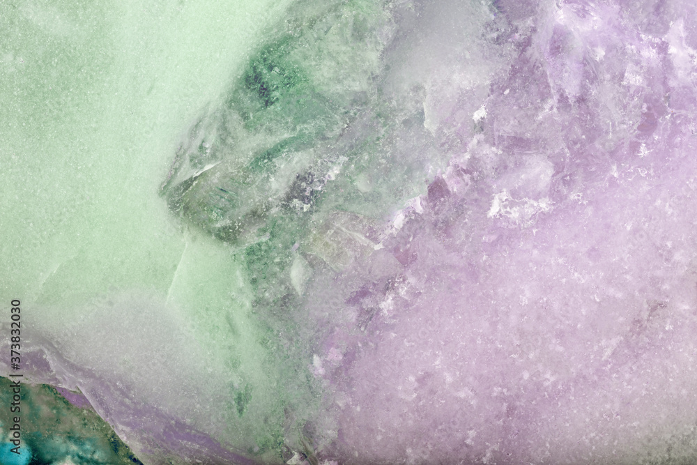 close-up of lilac and green fluorite texture