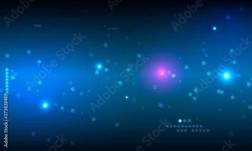 Line art blue cover design on blue background. Abstract concept. Lines vector. Abstract modern graphic element. Geometric vector banner. Minimal modern cover design. Light background.