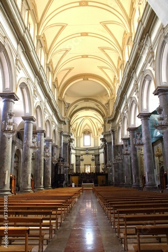 Palermo  Italy - evocative image of the church of San Domenico  interior