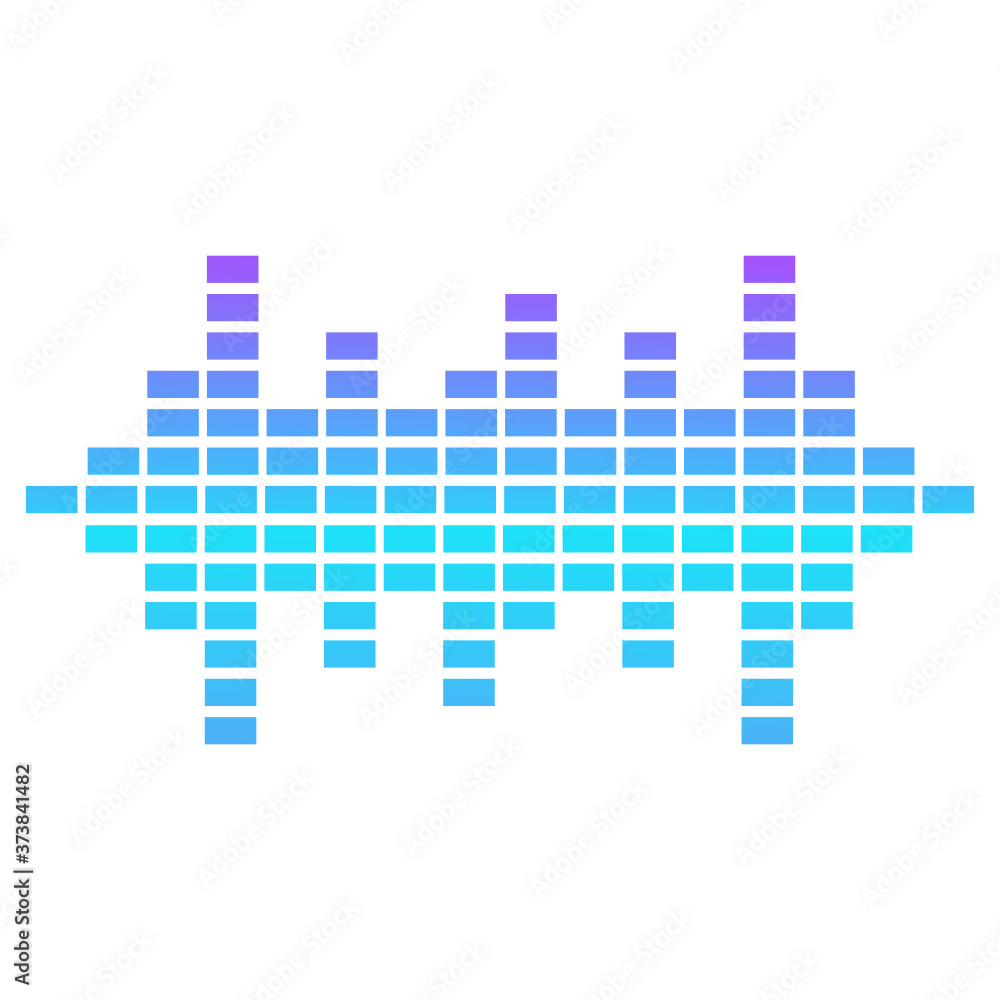 Vibration waves illustration in modern flat style
Vibration waves illustration in modern flat style