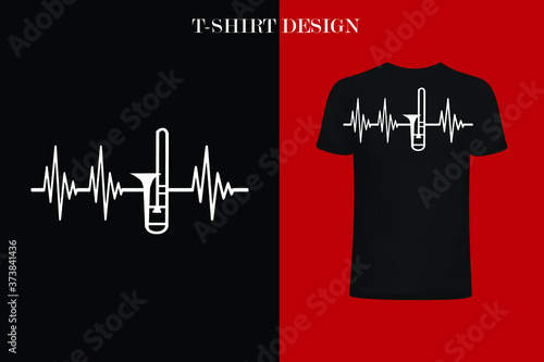 Trombone Heartbeat t-shirt