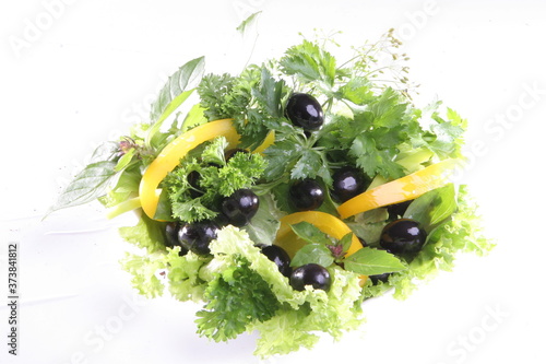 fresh salad in a bowl