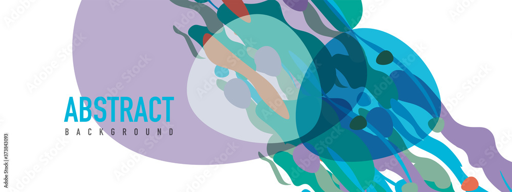 Fototapeta premium Trendy liquid style shapes abstract design, dynamic vector background for placards, brochures, posters, web landing pages, covers or banners