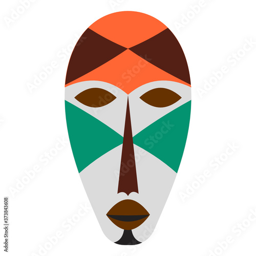 
A traditional tribal face mask vector, symbol of spirituality 
