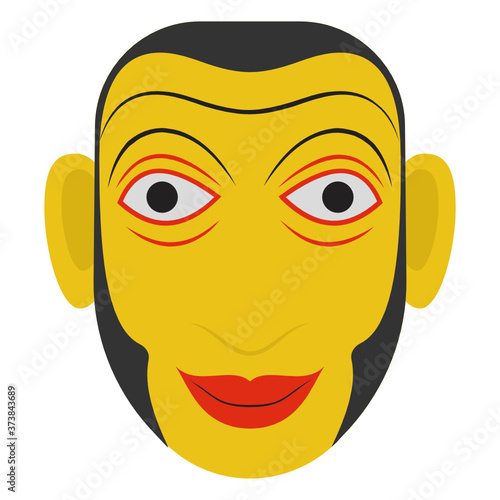 
A traditional tribal face mask vector, symbol of spirituality 
