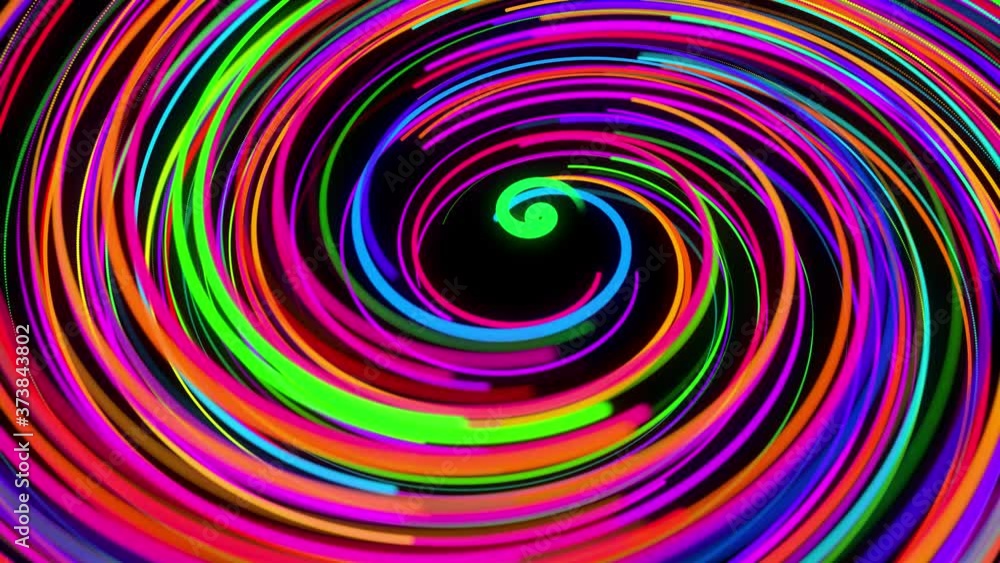 stylish creative abstract background in 4k. colored lines swirling in spiral fly along swirling path. Motion design bg of particles shaping lines, helix and abstract structures. 3d render stylish creative abstract background in 4k. colored lines swirling in spiral fly along swirling path. Motion design bg of particles shaping lines, helix and abstract structures. 3d render