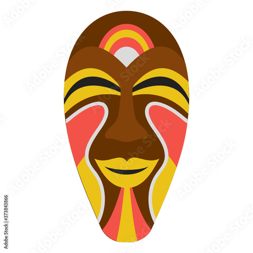
A traditional tribal face mask vector, symbol of spirituality 
