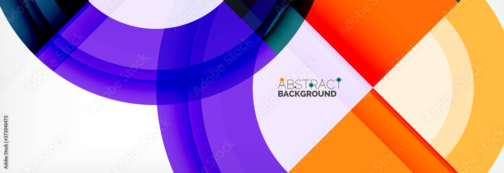 Round shapes, triangles and circles. Modern abstract background Round shapes, triangles and circles. Modern abstract background