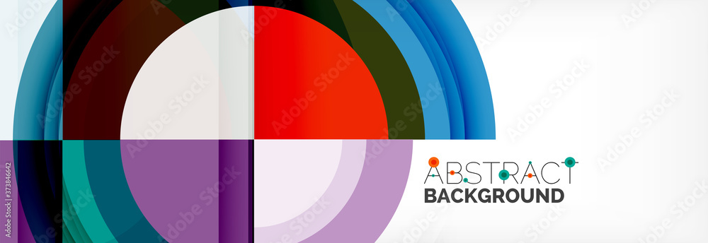 Round shapes, triangles and circles. Modern abstract background Round shapes, triangles and circles. Modern abstract background