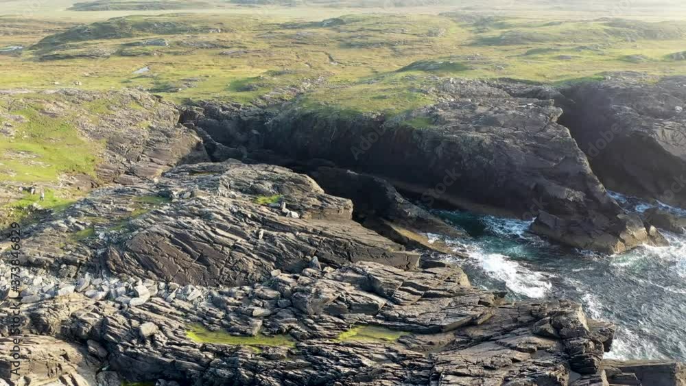 Aerial view of the coastline at Dawros in County Donegal - Ireland Aerial view of the coastline at Dawros in County Donegal - Ireland