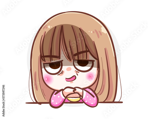 A cute young woman making a doubt expression isolated on white background with doubtful concept.