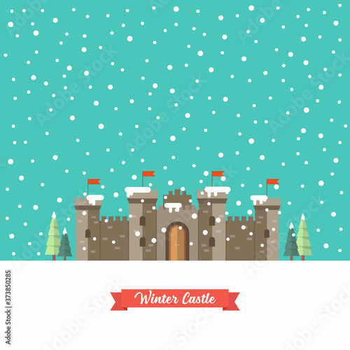 Castle in winter season