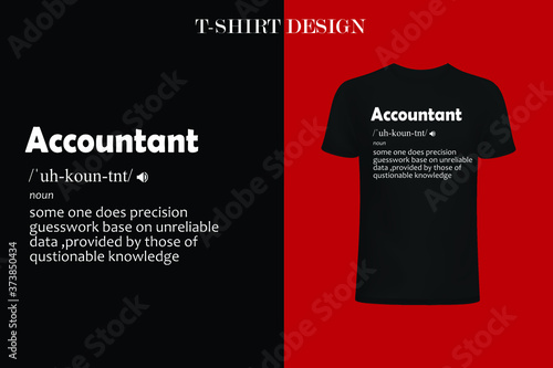 accounting definition t-shirt