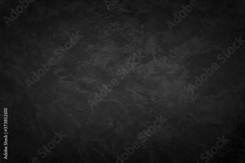 Close up retro plain dark black cement & concrete wall background texture for show or advertise or promote product and content on display and web design element concept decor.