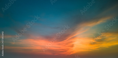 Epic Sunset Sky and Clouds photo