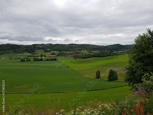 summer pasture farmland in southern Norway