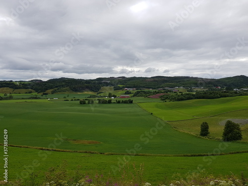 summer pasture farmland in southern Norway