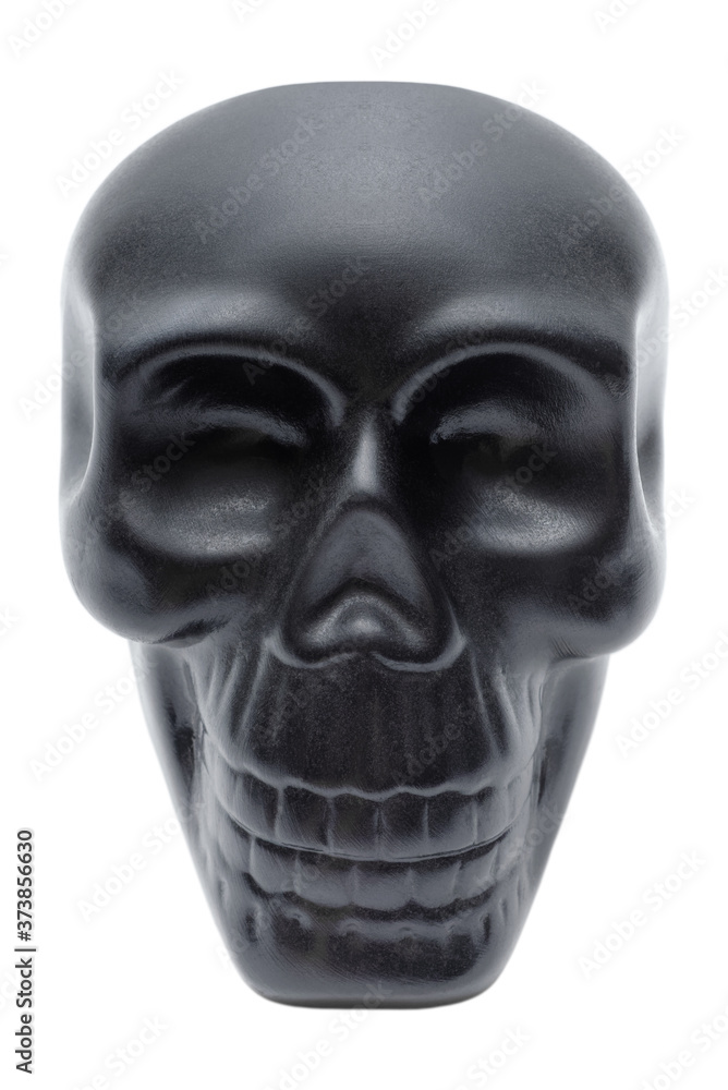 Black human skull Black human skull