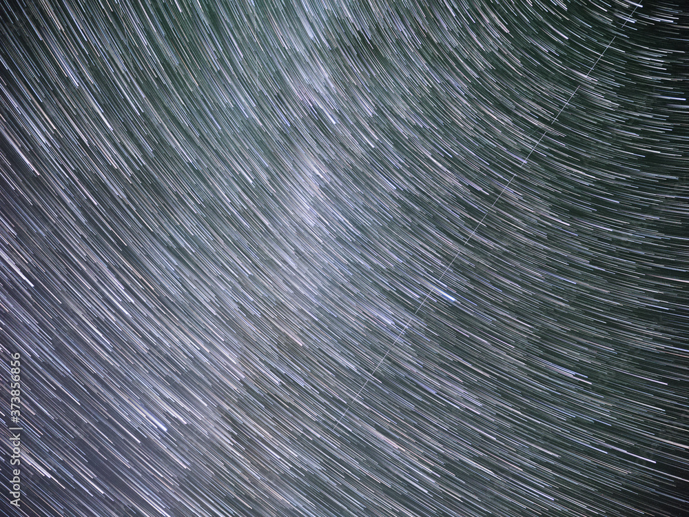 Obraz premium Under the Milky Way Galaxy, stars and star clusters