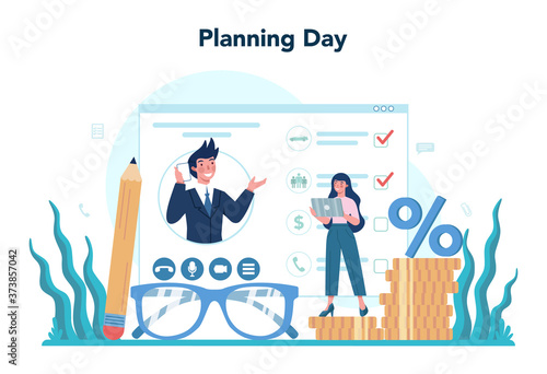 Businessman personal assistant concept. Professional help and support