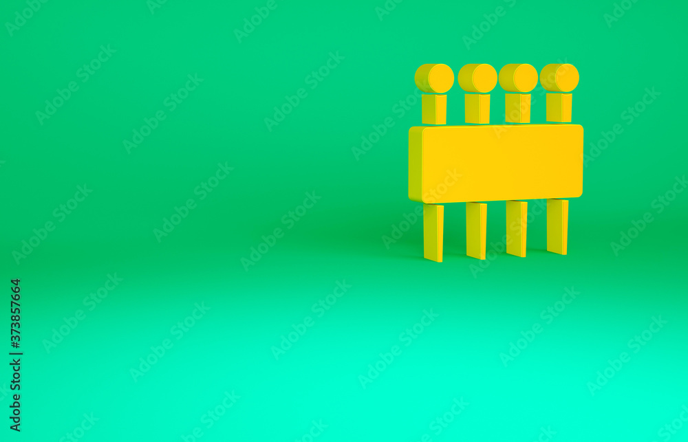 Orange Needle for sewing icon isolated on green background. Tailor symbol. Textile sew up craft sign. Embroidery tool. Minimalism concept. 3d illustration 3D render. Orange Needle for sewing icon isolated on green background. Tailor symbol. Textile sew up craft sign. Embroidery tool. Minimalism concept. 3d illustration 3D render.