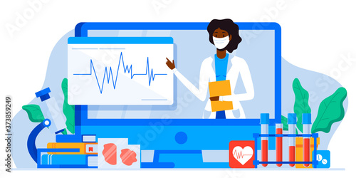 Medical examination and cardiology doctor, circulatory system checkup. Heart disease human concept. Ischemic heart disease, EKG , Muga scan, cardiology, coronary artery disease
