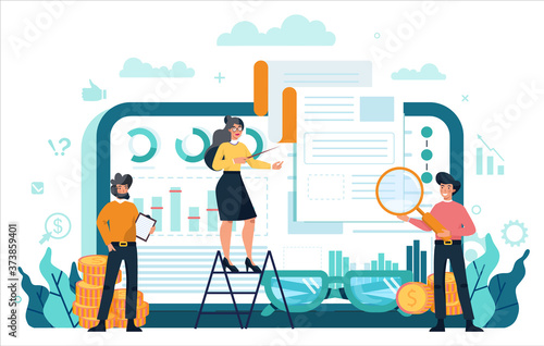 Financial advisor or financier online service or platform.