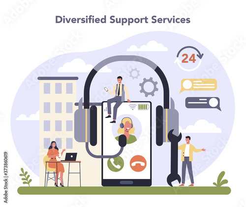 Commercial services and supplies sector of the economy. Support