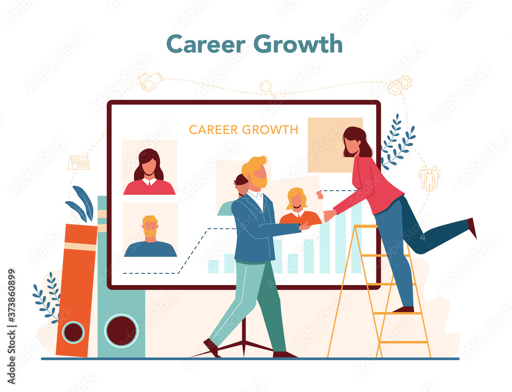 Human resources manager concept. Idea of recruitment and job Human resources manager concept. Idea of recruitment and job