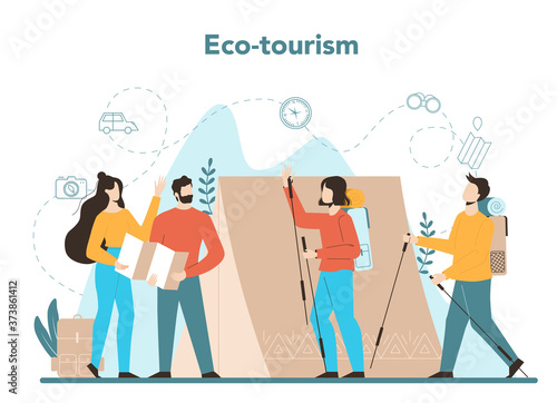 Travel agent concept. Office worker selling tour, cruise, airway