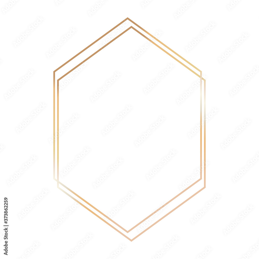 Template for greeting card decorative gold frame on a white background Template for greeting card decorative gold frame on a white background