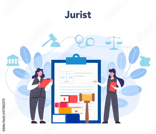 Professional lawyer concept. Punishment and judgement. Guilt