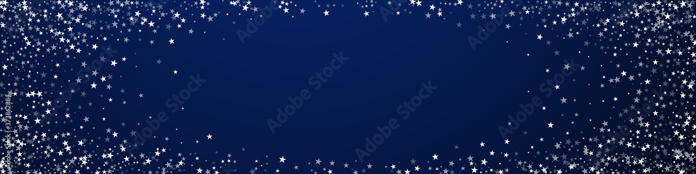 Fototapeta premium Amazing falling stars Christmas background. Subtle
