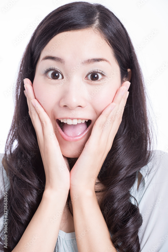 驚く女性 驚く女性