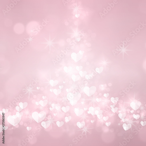 Valentine's day background, Abstract pastel and pattern with hearts. 
Template greeting card, invitation and advertising banner, brochure.