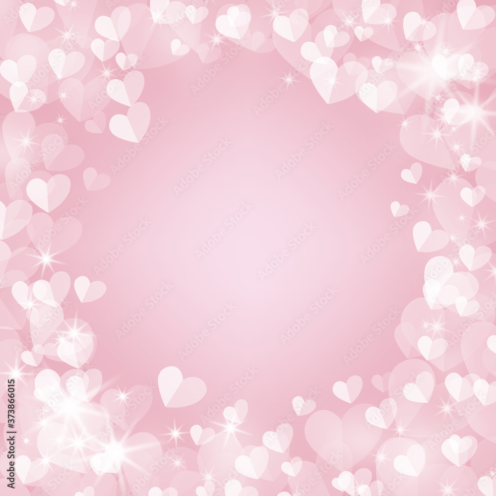 Valentine's day background, Abstract pastel and pattern with hearts. 
Template greeting card, invitation and advertising banner, brochure.