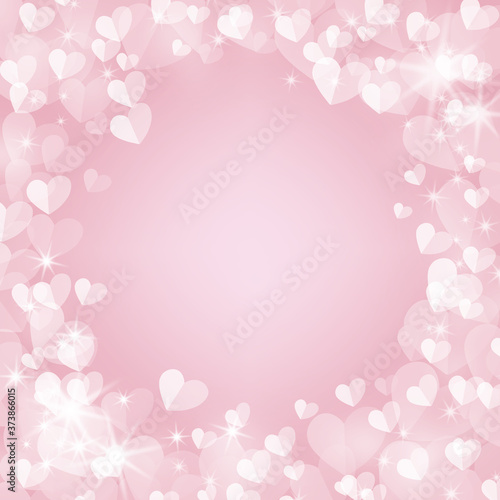 Valentine's day background, Abstract pastel and pattern with hearts. Template greeting card, invitation and advertising banner, brochure.